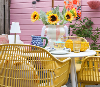 Breng Zomer in je Tuin met het Zijden Kunstbloemen Boeket Zonnebloem