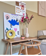 Kunstbloem Anemoon vertakt 56 cm roze