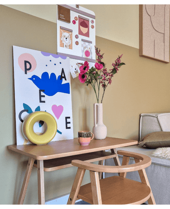 Kunstbloem Anemoon vertakt 56 cm roze