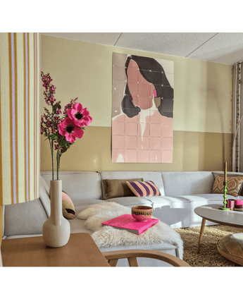 Kunstbloem Anemoon vertakt 56 cm roze