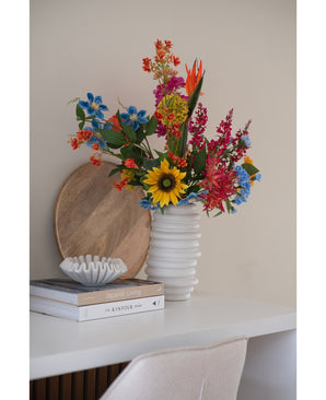 Kunstbloem Clematis dubbel 82 cm blauw