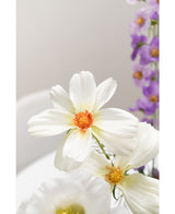 Kunstbloem Cosmos 74 cm wit