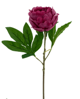 Kunstbloem Lotus pioenroos Real Touch rood 58 cm