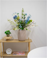 Zijden kunstbloemen boeket Cool Breeze
