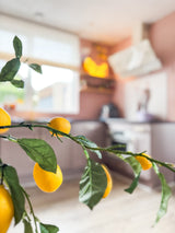 Zijden kunstbloemen boeket Lemons