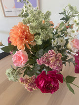 Zijden kunstbloemen boeket The Wild Bunch