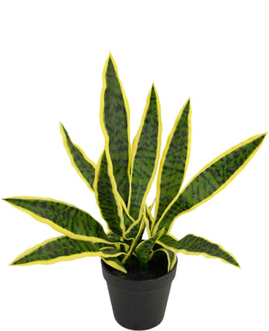 Kunstplant Sansevieria Laurentii 44 cm in sierpot