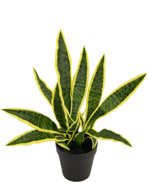 Kunstplant Sansevieria Laurentii 44 cm in sierpot