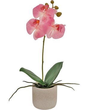 Kunst Orchidee Real Touch 30 cm roze