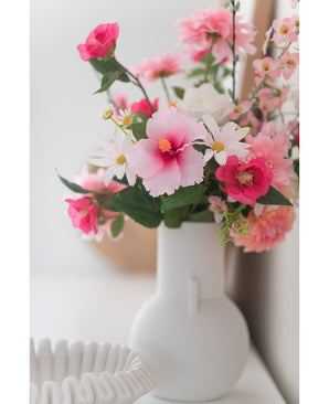 Kunstbloem Cammellia 80 cm roze