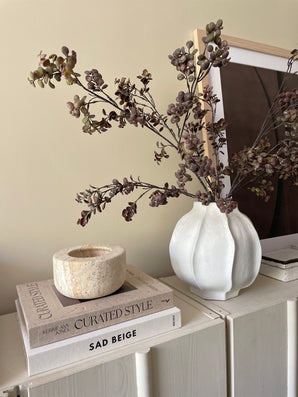 Kunsttak Eucalyptus bes 110 cm bruin