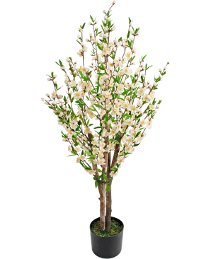 Kunstplant Kersenbloesem 120 cm crème