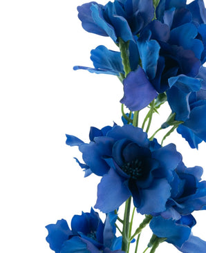 Kunstbloem Ridderspoor Real Touch donker blauw 90 cm