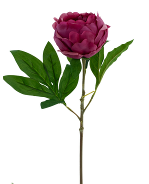 Kunstbloem Lotus pioenroos Real Touch rood 58 cm