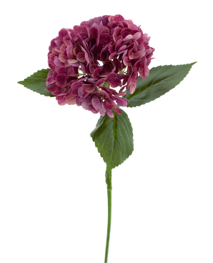 Kunstbloem Charlotte hortensia Real Touch Paars 49 cm