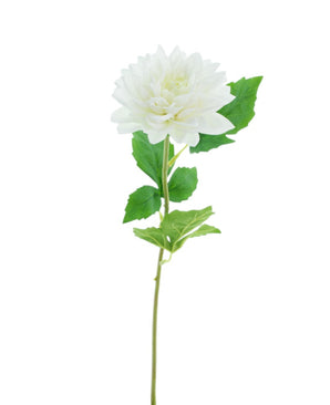 Kunstbloem Dahlia Real Touch wit 54 cm