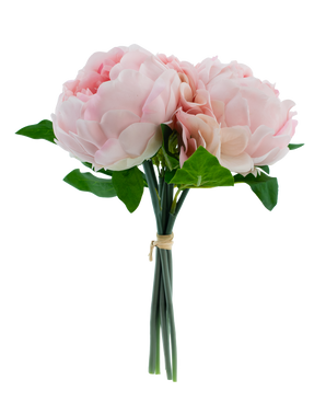 Kunstboeket mix bloemen Real Touch Roze 30 cm