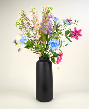 Zijden kunstbloemen boeket Bloom & Glow