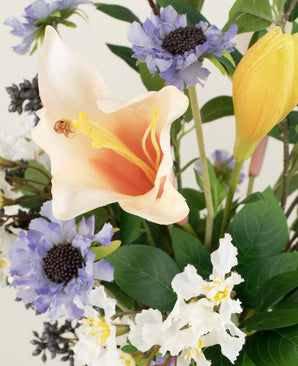 Zijden kunstbloemen boeket Blush & Bloom