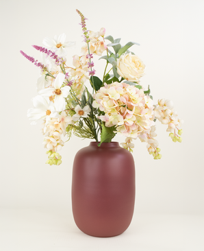 Zijden kunstbloemen boeket Blushing Beauty