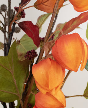 Zijden kunstbloemen boeket Chestnut Charm