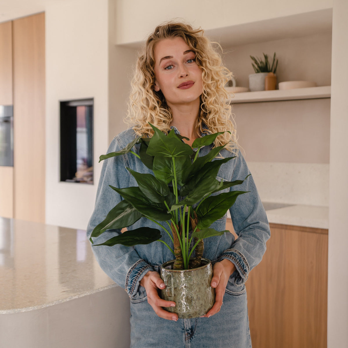 SACBRZZ Kunstplanten in pot, mini-decoratie