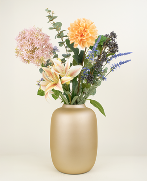 Zijden kunstbloemen boeket Earth & Petal