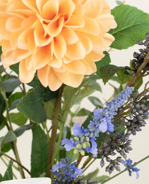 Zijden kunstbloemen boeket Earth & Petal