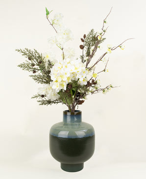 Zijden kunstbloemen boeket Earthlight