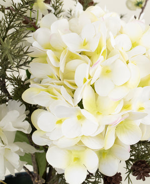 Zijden kunstbloemen boeket Earthlight