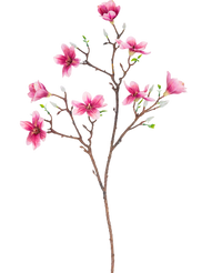 Kunsttak Magnolia kleinbloemig 89 cm roze
