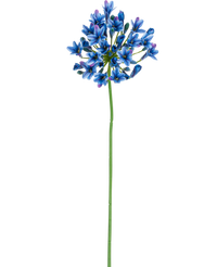 Kunstbloem Agapanthus 77 cm blauw