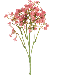 Kunsttak Gipskruid 48 cm vintage roze