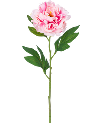 Kunstbloem Pioen 77 cm licht roze