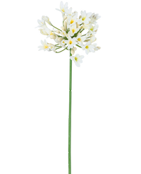 Kunstbloem Agapanthus 77 cm wit