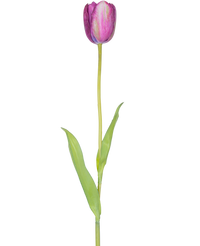 Kunstbloem Franse Tulp 60 cm paars