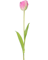 Kunstbloem Franse Tulp 63 cm roze