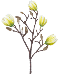Kunstbloem Magnolia 50 cm wit/groen