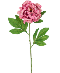 Kunstbloem Pioen 77 cm roze