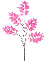 Kunsttak Varen vertakt 83 cm roze
