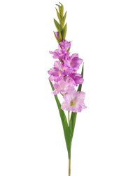 Kunstbloem Gladioli 93 cm paars