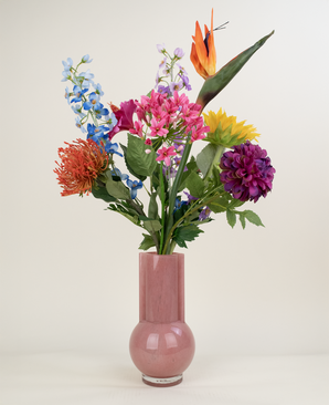 Zijden kunstbloemen boeket Garden Melody