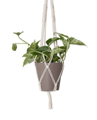 Hangtouw Macrame Single Square Knot Wit Ø13 x H100 cm