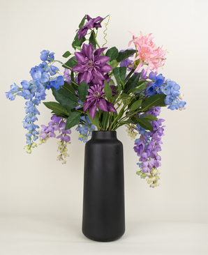 Zijden kunstbloemen boeket Indigo Dreams