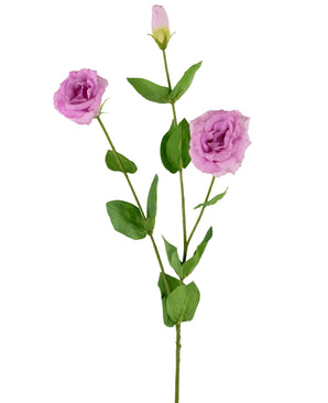 Kunst Eustoma Real Touch Roze 72cm