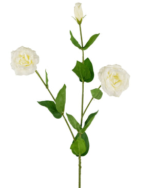 Kunst Eustoma Real Touch Wit 72cm