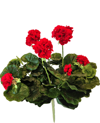 Kunst Geranium 40 cm rood