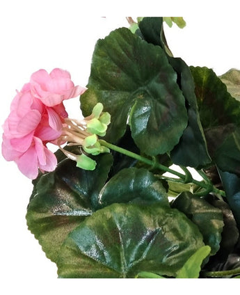 Kunst Geranium 40 cm roze