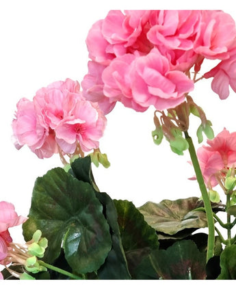 Kunst Geranium 40 cm roze