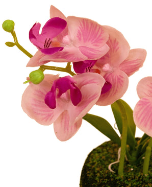 Kunst Orchidee 22 cm roze